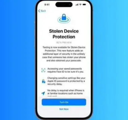瓯海苹果授权维修店分享被盗设备保护功能开启方法 