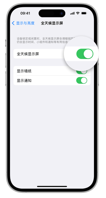 瓯海苹果14维修店分享如何自定义 iPhone 14 Pro 常亮显示屏 