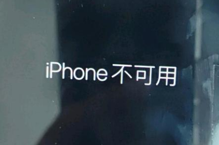 瓯海苹果服务网点分享锁屏界面显示“iPhone 不可用”如何解决 